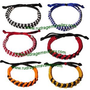 Combo Bracelets Silk braided adjustable free size bracelets (pack of 6 bracelets as per picture)