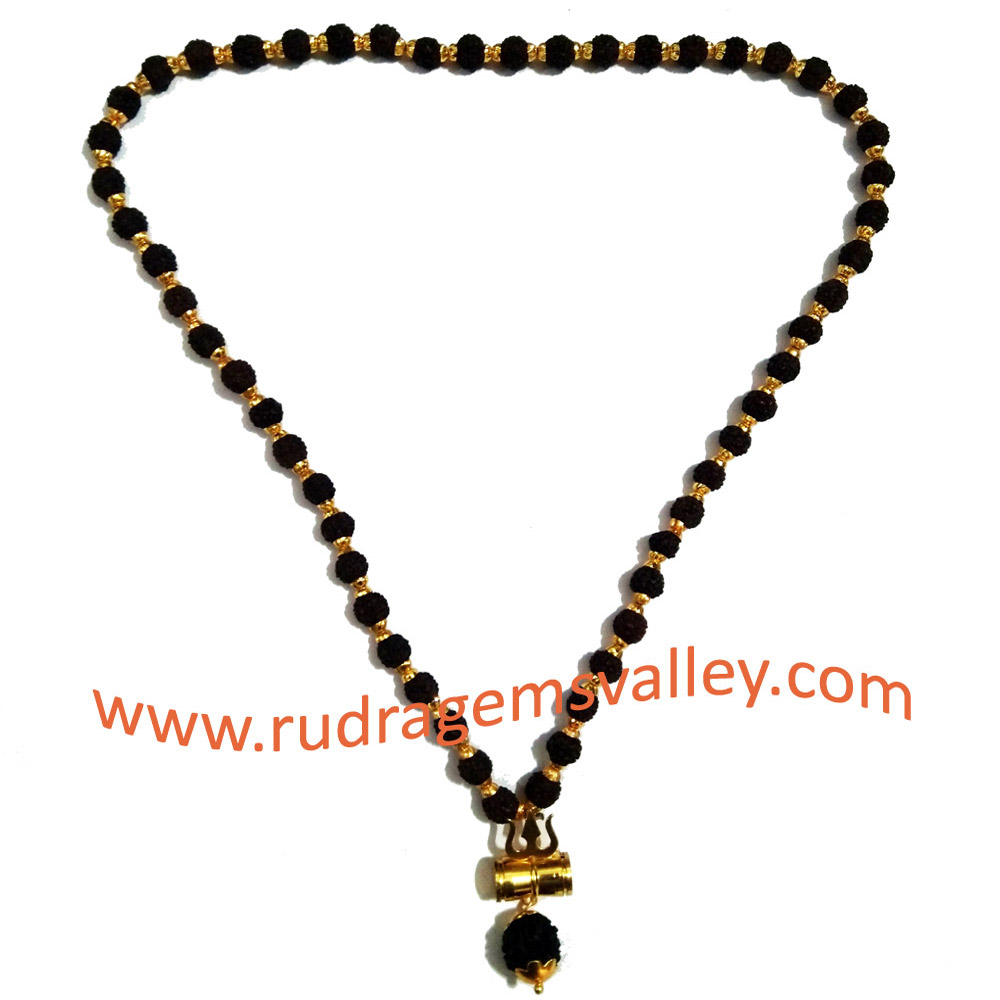 Mala Beads | Black Rudraksha Seed & Turquoise – Lhasa Artisan Brand