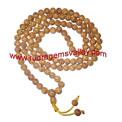 Bodhi mala, budhha mala, buddhism raktu mala, auspicious wood beads-seeds string (prayer mala of 108 beads), beads size 12mm