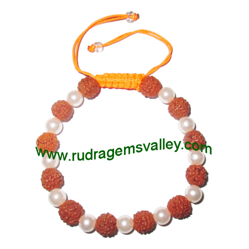 Adjustable beaded free size bracelets, made of rudraksha beads and plastic beads as per picture. Pack of 1 piece, also available in custom designs and colors as per your instructions.