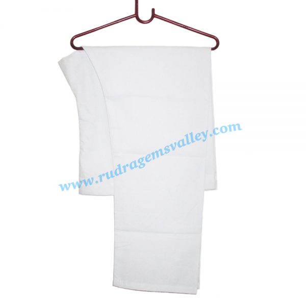 White cotton regular pyjama-pajama with twill tape. Weight approx 100 grams, pack of 1 piece.