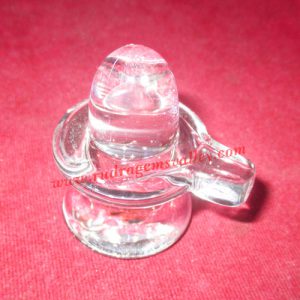 Sphatik crystal shiva linga, prayer accessories, Chinese shphatik shivalingam, weight approx 50 grams, pack of 1 piece.
