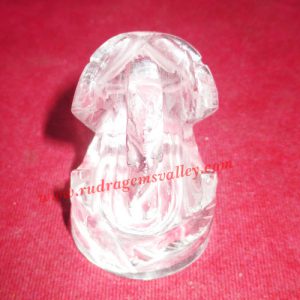 Sphatik crystal Ganesha Idol, prayer accessories, Belgium shphatik shivalingam, weight approx 27 grams, pack of 1 piece.