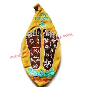 Embridered japa bag, jaap mali or prayer bag or gomukhi or gaumukhi with zip, similar to the picture, used for chanting mantra.