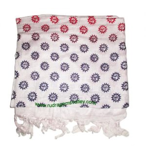 Fine quality om sign soft yoga scarves, material staple rayon, size 182x100 CM., weight approx 150 grams, minimum order 1 pcs.