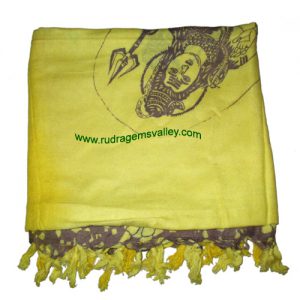Fine quality lord shiva soft yoga scarves, material staple rayon, size 182x100 CM., weight approx 150 grams, minimum order 1 pcs.