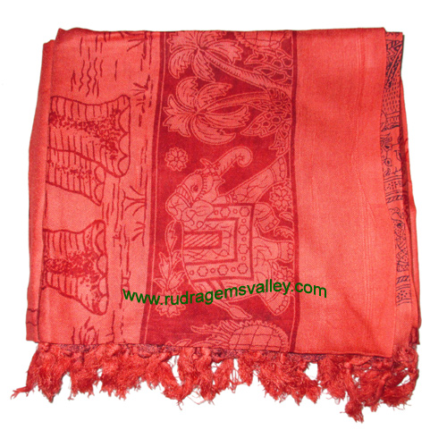 Fine quality forest-elephant soft yoga scarves, material staple rayon, size 182x100 CM., weight approx 150 grams, minimum order 1 pcs.