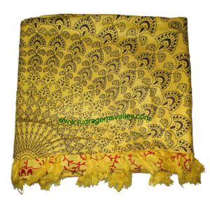 Fine quality mandala design soft yoga scarves, material staple rayon, size 182x100 CM., weight approx 150 grams, minimum order 1 pcs.