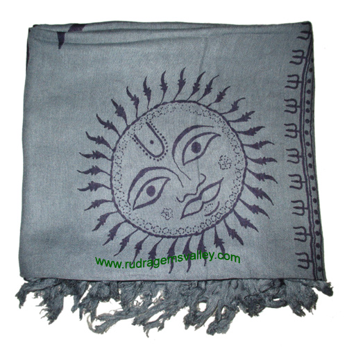 Fine quality sun sign soft yoga scarves, material staple rayon, size 182x100 CM., weight approx 150 grams, minimum order 1 pcs.