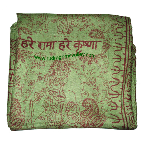 Fine quality hare rama hare krishna soft yoga scarves, material staple rayon, size 178x92 CM., weight approx 110 grams, minimum order 1 pcs.