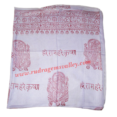 Fine quality hare rama hare krishna soft yoga scarves, material staple rayon, size 178x92 CM., weight approx 40 grams, minimum order 1 pcs.