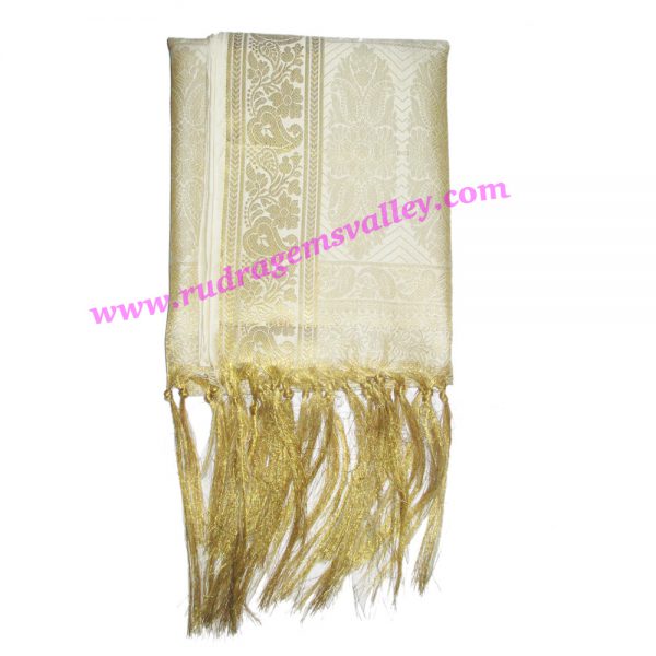 Indian silk scarves, banarasi chadar, fine quality fancy printed design indian silk scarves for women, size 86x43 inch. excluding tassels, weight approx 280 grams, minimum order 1 pcs.