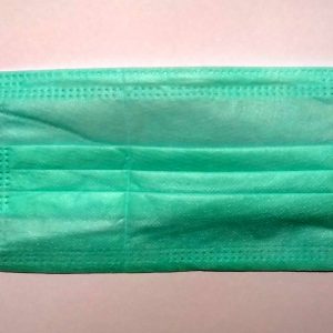Disposable surgical 3 ply face mask with earloop mount meltblown and nosepin, non-woven, medicated, Pack of 100 Pcs.