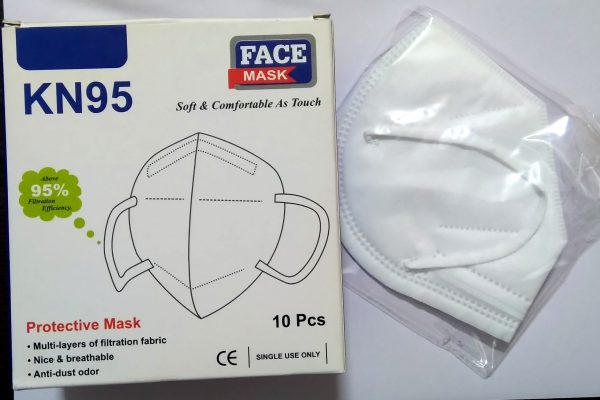 Respirator KN95 face mask, with earloop mount and nosepin, non woven, Pack of 1 Pcs.