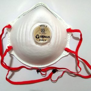 Respirator Venus N95 face mask, with earloop mount and nosepin, non woven, Pack of 1 Pcs.