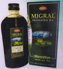 Migral Medicated-Ayurvedic Hair Oil, Useful in Stress Relief; a massage Herbal Cool Oil relaxes the muscles, while its cooling effect on the body and soothes the scalp and relieves tension, help you sleep more naturally. It soothes, relaxes and tones the muscles of the body.