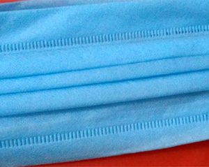 Disposable general security 3 ply face mask with glued earloop mount, non-woven, Pack of 100 Pcs.