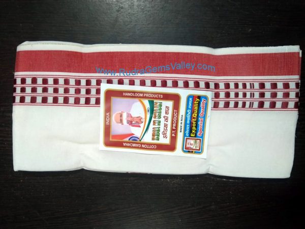 Bulk buy white cotton Modi gamachha wide border MHVR, cotton scarves for protection from dirt and dust, unisex cotton gamacha white, 180 centimeter, Pack of 100 Pcs.